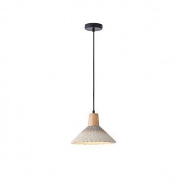 Arte Illumina Φωτιστικό Κρεμαστό Γύψινο Χακί 1x E27 Max 15W 250x250x180mm GESSO (144-50014)