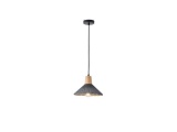 Arte Illumina Φωτιστικό Κρεμαστό Γύψινο Μαύρο 1x E27 Max 15W 250x250x180mm PLASTER SERIES (144-50013)