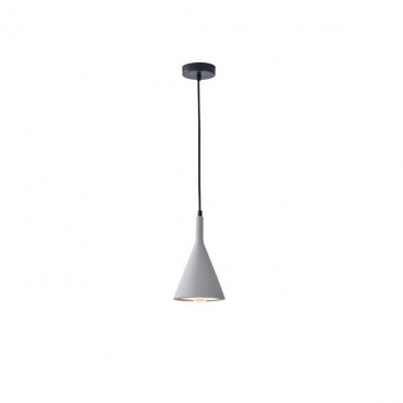 Arte Illumina Φωτιστικό Κρεμαστό Γύψινο Γκρι 1x E27 Max 15W 150x150x250mm YESO (144-50012)