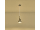 Arte Illumina Φωτιστικό Κρεμαστό Γύψινο Γκρι 1x E27 Max 15W 150x150x250mm YESO (144-50012)