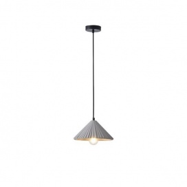 Arte Illumina Φωτιστικό Κρεμαστό Γύψινο Γκρι 1x E27 Max 15W 250x250x1240mm PLATRE (144-50011)