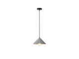 Arte Illumina Φωτιστικό Κρεμαστό Γύψινο Γκρι 1x E27 Max 15W 250x250x1240mm PLATRE (144-50011)