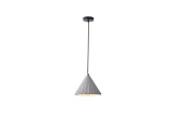 Arte Illumina Φωτιστικό Κρεμαστό Γύψινο Γκρι 1x E27 Max 15W 240x240x210mm PLATRE (144-50010)