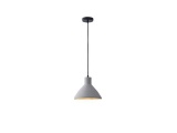 Arte Illumina Φωτιστικό Κρεμαστό Γύψινο Γκρι 1x E27 Max 15W 240x240x200mm YESO (144-50009)