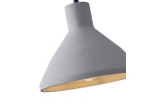 Arte Illumina Φωτιστικό Κρεμαστό Γύψινο Γκρι 1x E27 Max 15W 240x240x200mm YESO (144-50009)