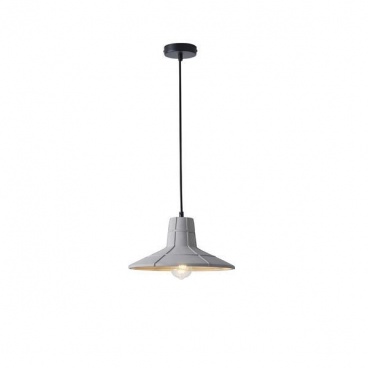 Arte Illumina Φωτιστικό Κρεμαστό Γύψινο Γκρι 1x E27 Max 15W 320x320x160mm PLASTER SERIES (144-50008)