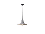 Arte Illumina Φωτιστικό Κρεμαστό Γύψινο Γκρι 1x E27 Max 15W 320x320x160mm PLASTER SERIES (144-50008)
