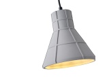 Arte Illumina Φωτιστικό Κρεμαστό Γύψινο Γκρι 1x E27 Max 15W 200x200x210mm PLASTER SERIES (144-50007)