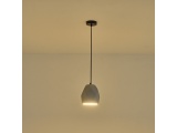 Arte Illumina Φωτιστικό Κρεμαστό Γύψινο Γκρι 1x E27 Max 15W 160x160x170mm PLASTER SERIES (144-50006)