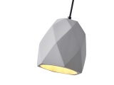 Arte Illumina Φωτιστικό Κρεμαστό Γύψινο Γκρι 1x E27 Max 15W 160x160x170mm PLASTER SERIES (144-50006)