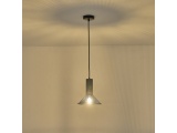 Arte Illumina Φωτιστικό Κρεμαστό Γύψινο Μαύρο 1x E27 Max 40W 120x120x260mm SCOURO (144-50004)