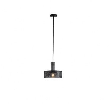 Arte Illumina Φωτιστικό Κρεμαστό Γύψινο Μαύρο 1x E27 Max 40W 255x255x200mm SCOURO (144-50002)