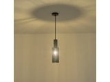 Arte Illumina Φωτιστικό Κρεμαστό Γύψινο Μαύρο 1x E27 Max 40W 100x100x340mm SCOURO (144-50000)
