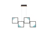 Arte Illumina Φωτιστικό Οροφής Αλουμινίου LED 36W 3000K 850lm 820X16X1340mm Μαύρο SQUARE (144-46062)