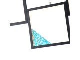 Arte Illumina Φωτιστικό Οροφής Αλουμινίου LED 36W 3000K 850lm 820X16X1340mm Μαύρο SQUARE (144-46062)