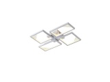 Arte Illumina Φωτιστικό Οροφής Αλουμίνιο LED 36W 3000K 900lm 450X580X55mm Μαύρο SQUARE (144-46061)