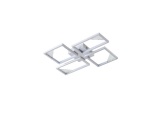 Arte Illumina Φωτιστικό Οροφής Αλουμίνιο LED 36W 3000K 900lm 450X580X55mm Μαύρο SQUARE (144-46061)