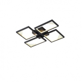 Arte Illumina Φωτιστικό LED Οροφής AΛΟΥΜΙΝΙΟ 36W 3000Κ 1200lm 450X580X55mm AΣΗΜΙ SQUARE (144-46060)
