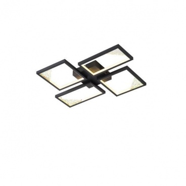 Arte Illumina Φωτιστικό LED Οροφής AΛΟΥΜΙΝΙΟ 36W 3000Κ 1200lm 450X580X55mm AΣΗΜΙ SQUARE (144-46060)