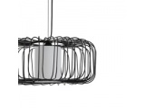 Arte Illumina Φωτιστικό Κρεμαστό Μεταλλικό 1XE27 Max 15W 340X340X1520mm Μαύρο OGGI (144-46028)