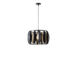 Arte Illumina Φωτιστικό Κρεμαστό Μεταλλικό 1XE27 Max 15W 425X425X1300mm Μαύρο OGGI (144-46026)