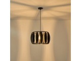 Arte Illumina Φωτιστικό Κρεμαστό Μεταλλικό 1XE27 Max 15W 425X425X1300mm Μαύρο OGGI (144-46026)