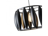 Arte Illumina Φωτιστικό Κρεμαστό Μεταλλικό 1XE27 Max 15W 425X425X1300mm Μαύρο OGGI (144-46026)