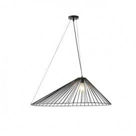 Arte Illumina Φωτιστικό Κρεμαστό Μεταλλικό 1XE27 Max 15W 800x520x1360mm Μαύρο OGGI (144-46023)