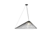 Arte Illumina Φωτιστικό Κρεμαστό Μεταλλικό 1XE27 Max 15W 800x520x1360mm Μαύρο OGGI (144-46023)