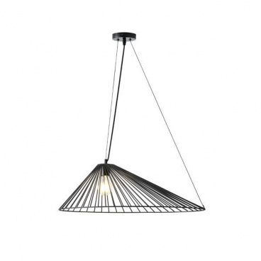 Arte Illumina Φωτιστικό Κρεμαστό Μεταλλικό 1XE27 Max 15W 600X390X1300Dmm Μαύρο OGGI (144-46022)