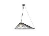 Arte Illumina Φωτιστικό Κρεμαστό Μεταλλικό 1XE27 Max 15W 600X390X1300Dmm Μαύρο OGGI (144-46022)