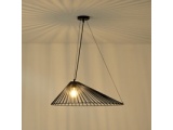 Arte Illumina Φωτιστικό Κρεμαστό Μεταλλικό 1XE27 Max 15W 600X390X1300Dmm Μαύρο OGGI (144-46022)