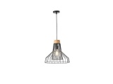 Arte Illumina Φωτιστικό Κρεμαστό Μεταλλικό 1XE27 Max 15W 360X360X1380mm Μαύρο OGGI (144-46018)