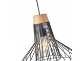 Arte Illumina Φωτιστικό Κρεμαστό Μεταλλικό 1XE27 Max 15W 360X360X1380mm Μαύρο OGGI (144-46018)