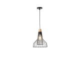 Arte Illumina Φωτιστικό Κρεμαστό Μεταλλικό 1XE27 Max 15W 260X260X1370mm Μαύρο OGGI (144-46017)