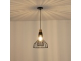 Arte Illumina Φωτιστικό Κρεμαστό Μεταλλικό 1XE27 Max 15W 260X260X1370mm Μαύρο OGGI (144-46017)