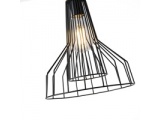 Arte Illumina Φωτιστικό Κρεμαστό Μεταλλικό 1XE27 Max 15W 260X260X1370mm Μαύρο OGGI (144-46017)