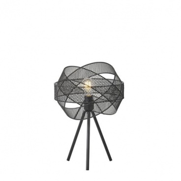 Arte Illumina Φωτιστικό Επιτραπέζιο Μεταλλικό 1XE27 Max 15W 300X300X4700mm Μαύρο OGGI (144-46016)