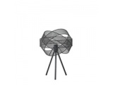 Arte Illumina Φωτιστικό Επιτραπέζιο Μεταλλικό 1XE27 Max 15W 300X300X4700mm Μαύρο OGGI (144-46016)