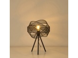 Arte Illumina Φωτιστικό Επιτραπέζιο Μεταλλικό 1XE27 Max 15W 300X300X4700mm Μαύρο OGGI (144-46016)