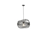 Arte Illumina Φωτιστικό Κρεμαστό Μεταλλικό 1XE27 Max 15W 250X250X1280mm Μαύρο OGGI (144-46015)