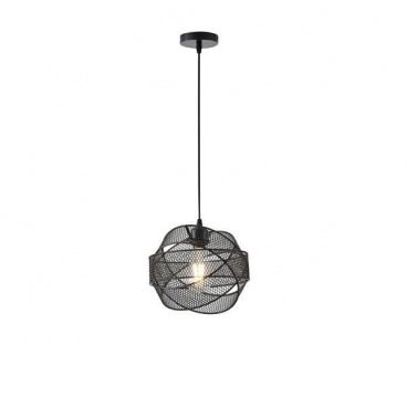 Arte Illumina Φωτιστικό Κρεμαστό Μεταλλικό 1XE27 Max 15W 450X450X1340mm Μαύρο OGGI (144-46013)