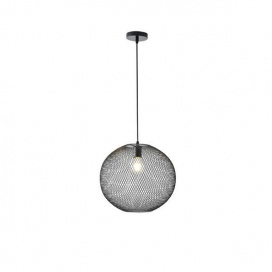 Arte Illumina Φωτιστικό Κρεμαστό Μεταλλικό 1XE27 Max 15W 250X250X1280mm Μαύρο OGGI (144-46012)