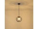 Arte Illumina Φωτιστικό Κρεμαστό Μεταλλικό 1XE27 Max 15W 350X350Χ1360mm Μαύρο OGGI (144-46011)