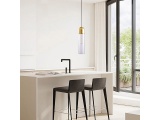 Arte Illumina Φωτιστικό Κρεμαστό Φ10X40 1XE14 Max 7W Διάφανο/Χρυσό CALLIOPE (144-40012)