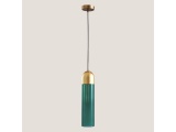 Arte Illumina Φωτιστικό Κρεμαστό Φ10X40 1XE14 Max 7W ΜΠΛΕ/Χρυσό CALLIOPE (144-40011)