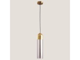 Arte Illumina Φωτιστικό Κρεμαστό Φ10X40 Max 7W Ε14X1 SMOKY/Χρυσό CALLIOPE (144-40010)