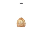 Arte Illumina Φωτιστικό Κρεμαστό Μπαμπού Καφέ 1XE27 Max 15W 300X300X300mm CALYPSO (144-33088)