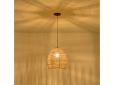 Arte Illumina Φωτιστικό Κρεμαστό Μπαμπού Καφέ 1XE27 Max 15W 300X300X300mm CALYPSO (144-33088)