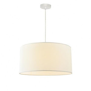 Arte Illumina Φωτιστικό Κρεμαστό Ύφασμα 1XΕ27 ΦΦ530Χ260 Λευκό SOHO (144-33073)